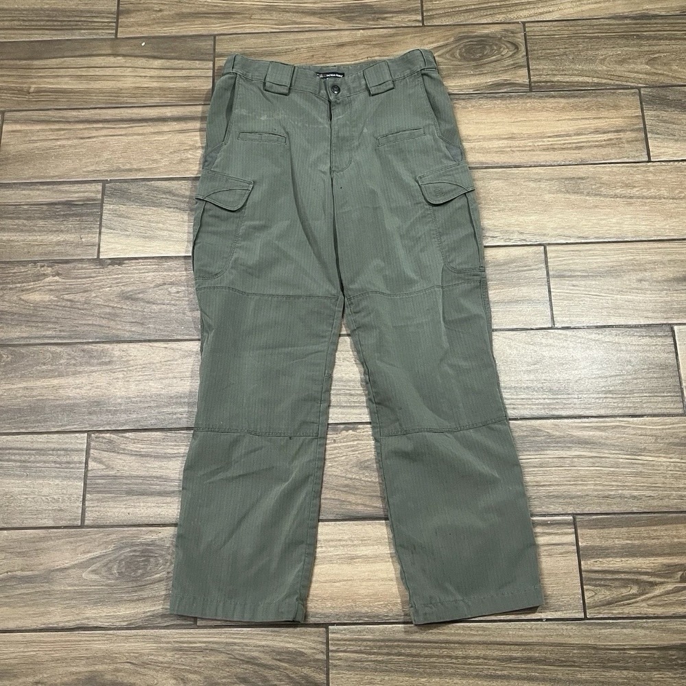 5.11 Tactical Series Cargo Pants Green Ripstop Men's Size 32x32 Utility